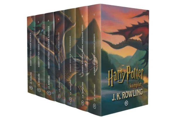 HARRY POTTER KOMPLET 1- 7 + KUTIJA