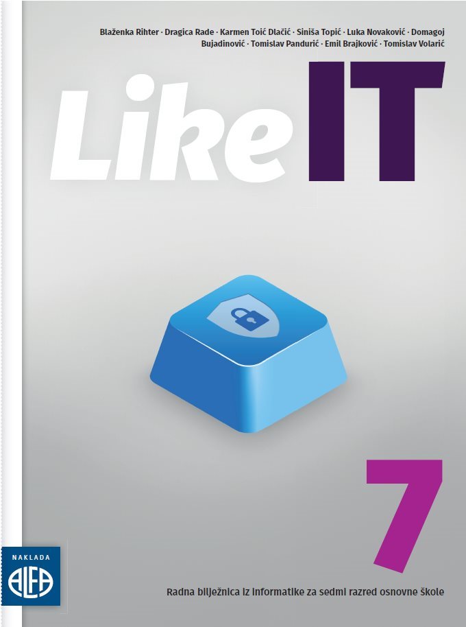 LIKE IT 7 RADNA BILJEŽNICA IZ INFORMATIKE ZA 7.RAZRED NOVO