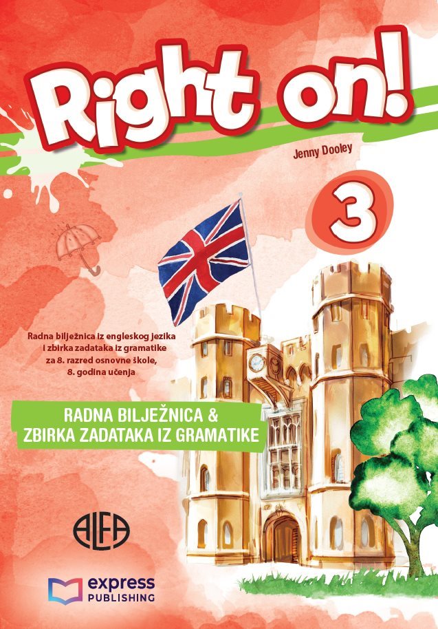 RIGHT ON! 3 RADNA BILJEŽNICA IZ ENGLESKOG JEZIKA ZA 8.R. NOVO